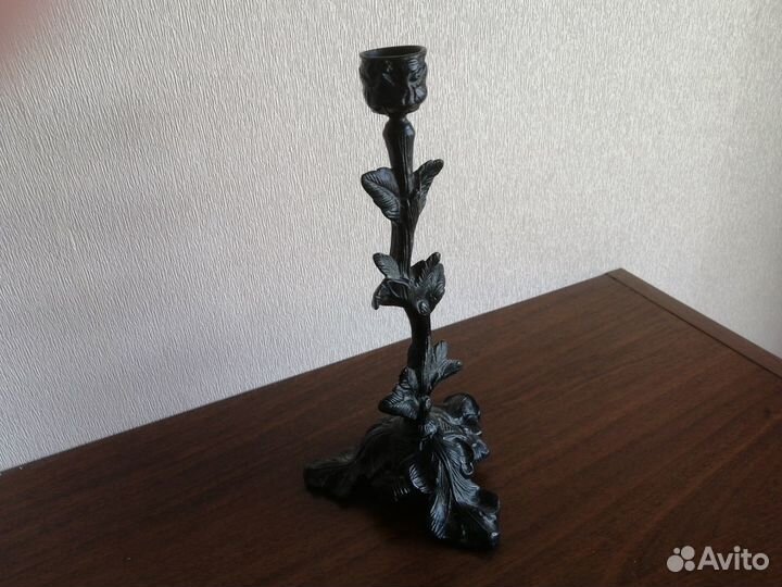 Подсвечник стебель винограда Касли литье 1979 СССР