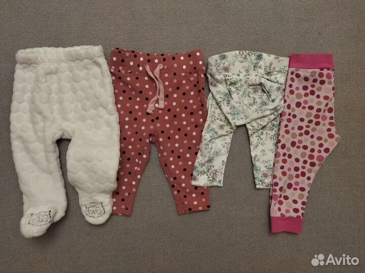 Вещи пакетом на девочку 62-68 размер