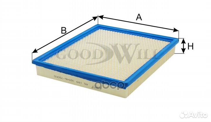 Фильтр воздушный jeep G.Cherokee I,II/ nissan