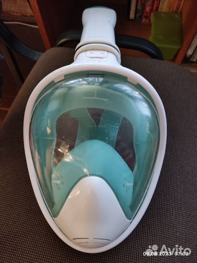 Маска для плавания снорклинга free breath