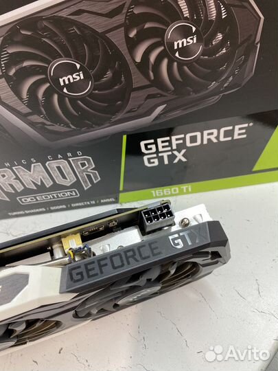 Видеокарта MSI Armor GTX 1660 ti 6gb