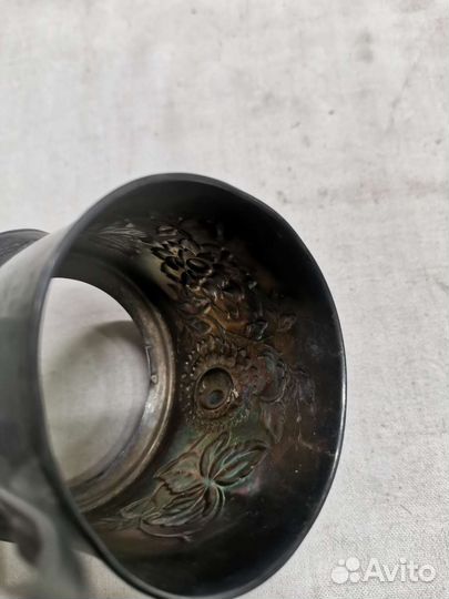 Подстаканник старинный мельхиор СССР (Ч)