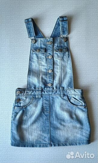Джинсовый сарафан для девочки рост 140-146