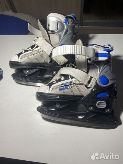 Коньки детские раздвижные 30-34