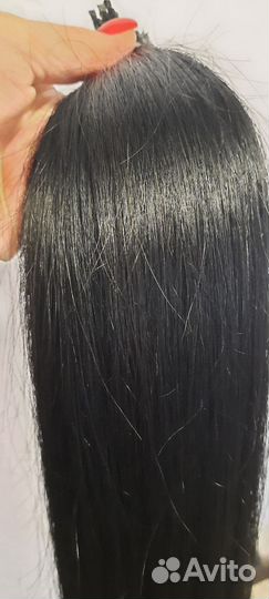 Волосы натуральные 70см черные