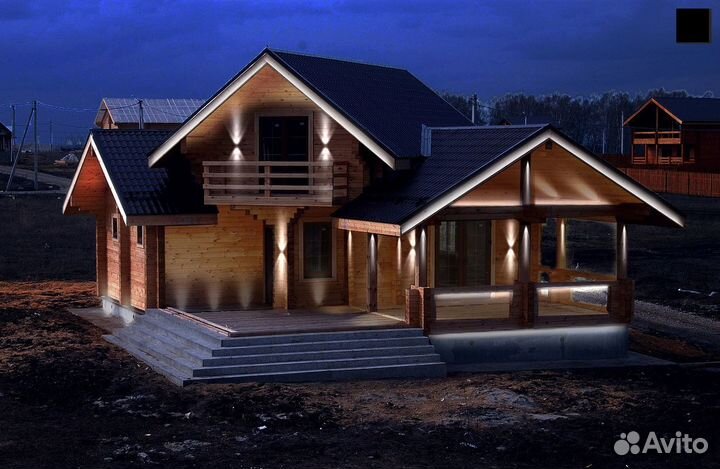 Уличное освещение / Подсветка дома / Неон