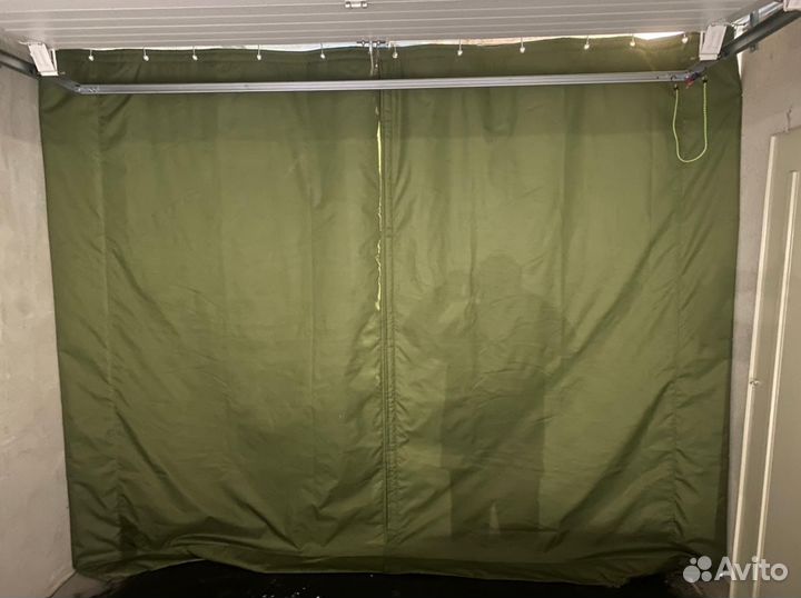 Шторы в гараж,брезентовые шторы в гараж,утепленные