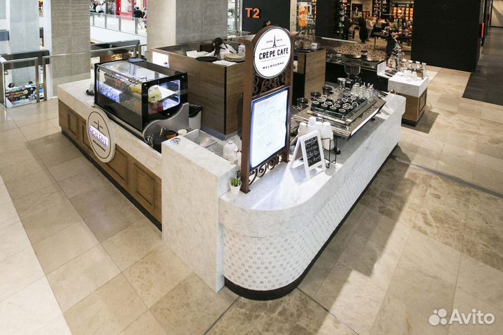 Остров в ТЦ, торговый остров кофе