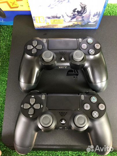 Sony playstation 4 slim 500gb 2 геймпада