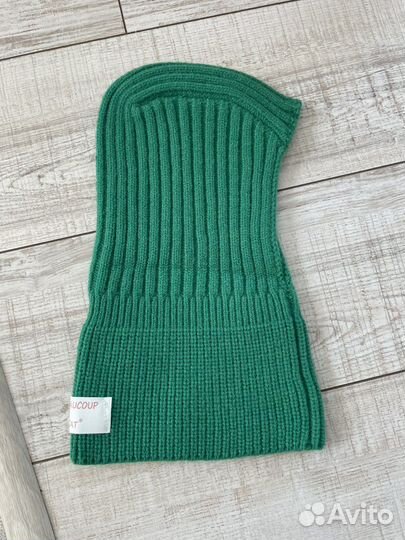 Балаклава вязаная капор шапка женская детская