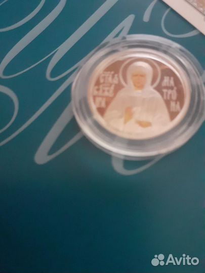 Коллекционная икона в золоте икона св.Матрона