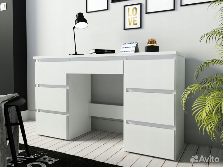 Челси стол компьютерный 6 ящиков