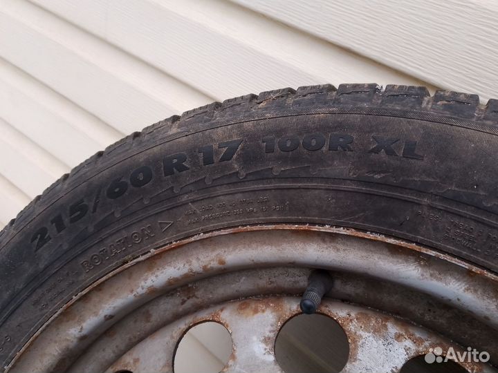 Колеса в сборе r17 зимние bmw на x3 е83