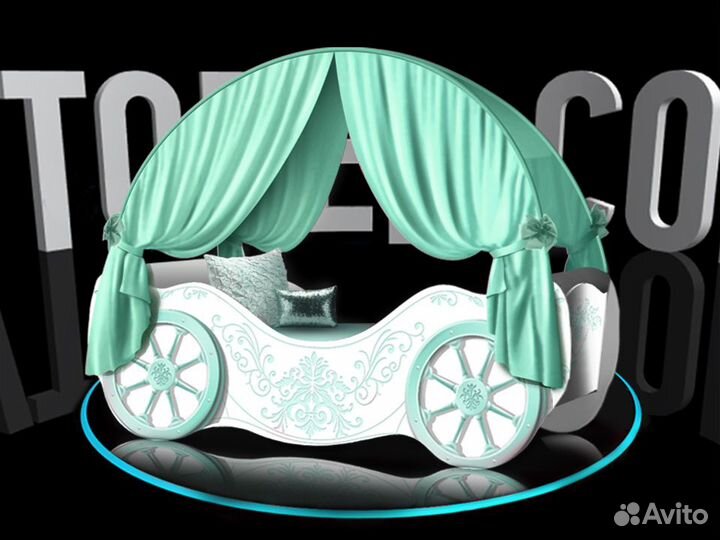 Детская кровать карета для девочки