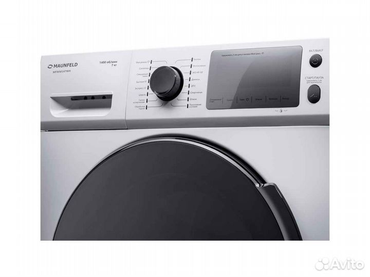 Стиральная машина c инвертором и паром maunfeld mf