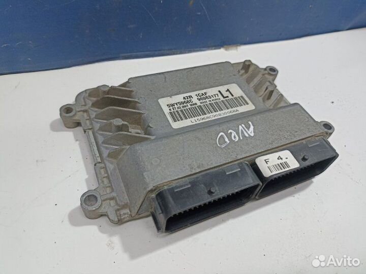 Блок управления двс Chevrolet Aveo 1 T255 1.2