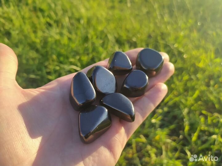 Шунгит галька для массажа Ассортимент