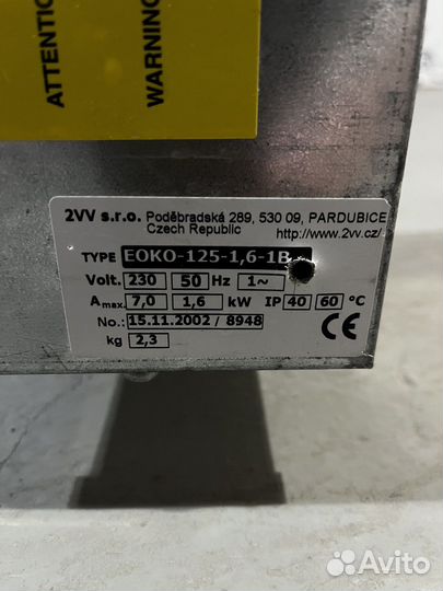 Электрический канальный нагреватель eoko