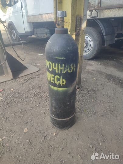Баллон 20л с сварочной смесью новый