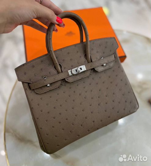 Сумка Hermes birkin страус