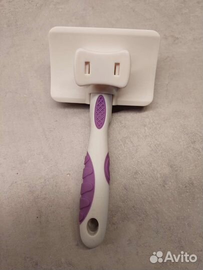 Щетка-пуходерка самоочищающаяся для кошек, малая