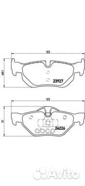 P06038 1145 00 колодки дисковые з BMW E87 2.0
