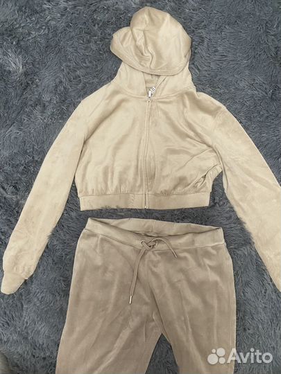 Бархатный костюм h&m s