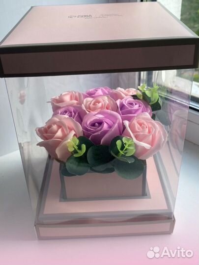 Букет из мыльных роз