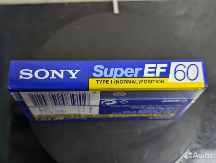 Аудиокассета Sony Super EF 60 (1992)