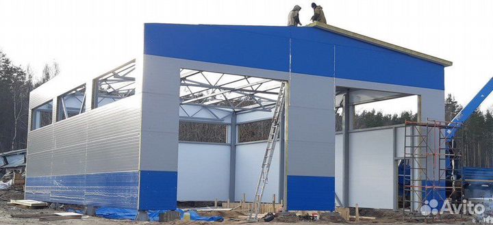 Склады, ангары из сэндвич панелей