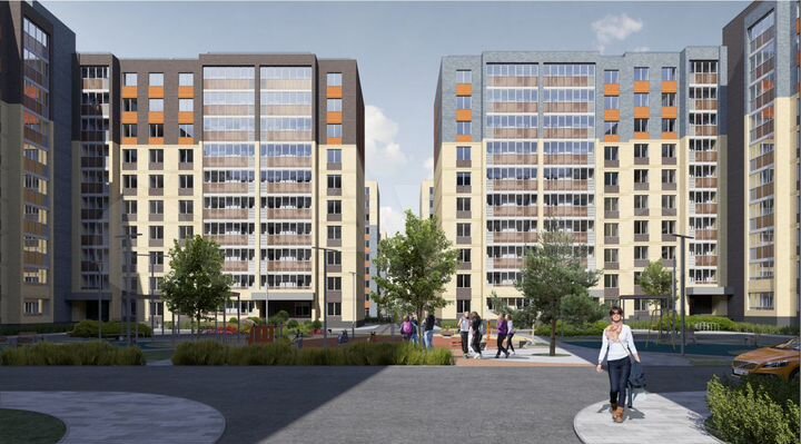 2-к. квартира, 55,4 м², 3/10 эт.