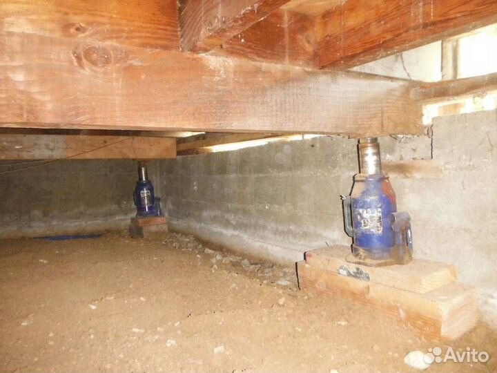 Подъем дома,Ремонт сруба,Замена венцов,поднять дом