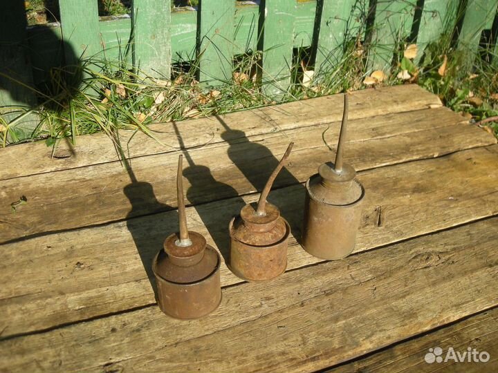 Маслёнки СССР фактурные цилиндрические самовывоз