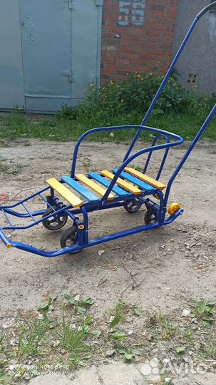 Детские санки с колесами