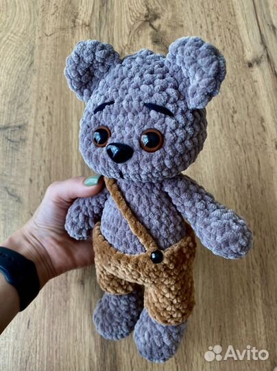 Медвежонок вязаный ручная работа в наличии