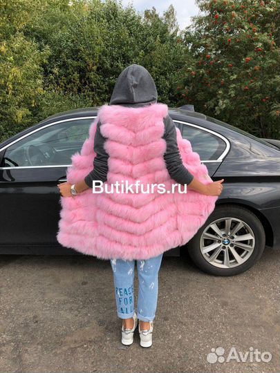 Меховая жилетка