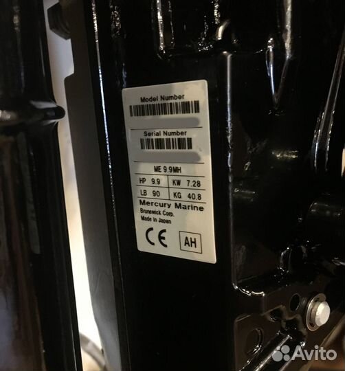 Новый лодочный мотор Mercury ME 9.9MH light 169 сс