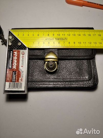 Мужская кожаная сумка барсетка б/у