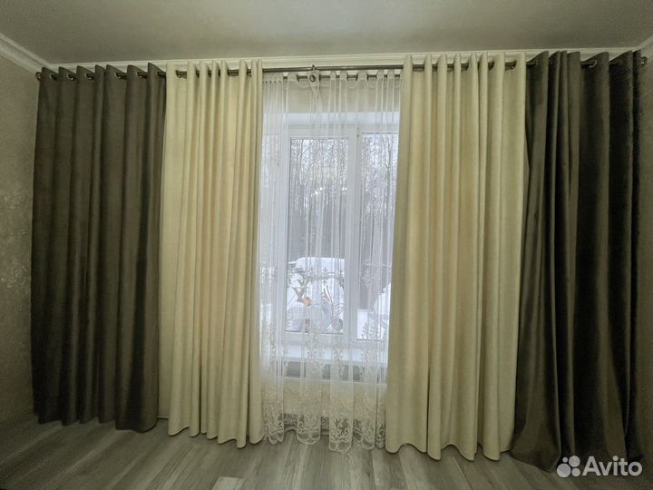 Шторы бархатные