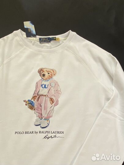 Polo ralph lauren bear свитшот женский