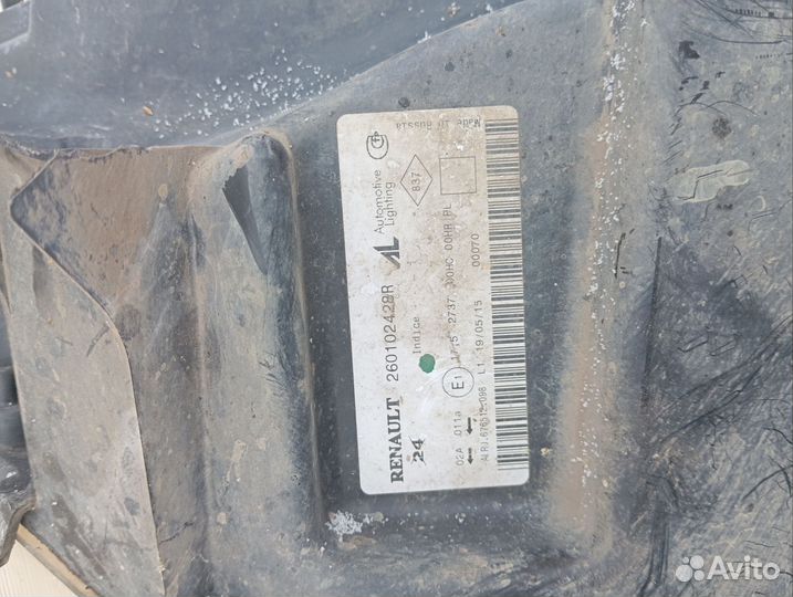 Фара на renault duster