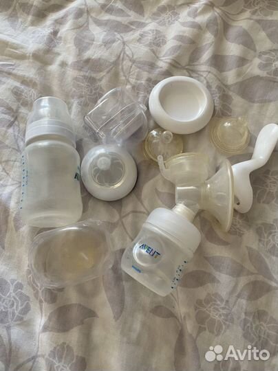 Молокоотсос avent ручной,бутылочки