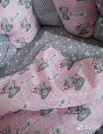 Бортики в детскую кроватку