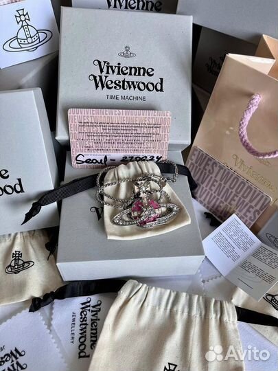 Подвеска Vivienne Westwood Saturn Pink