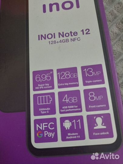 INOI Note 12, 4/128 ГБ