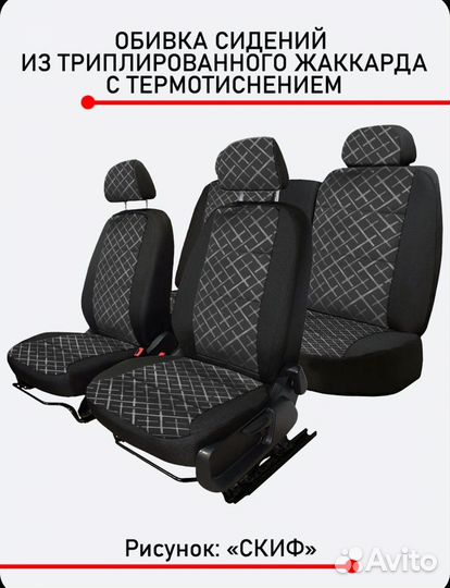 Обивка сидений priora