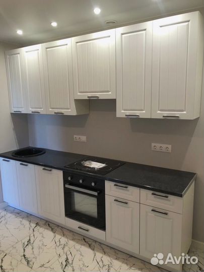 Кухня белая в студию Доставка 1 день