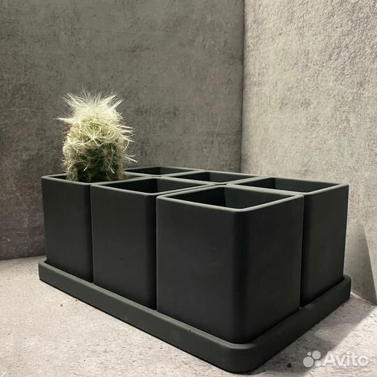 Набор горшков из гипса