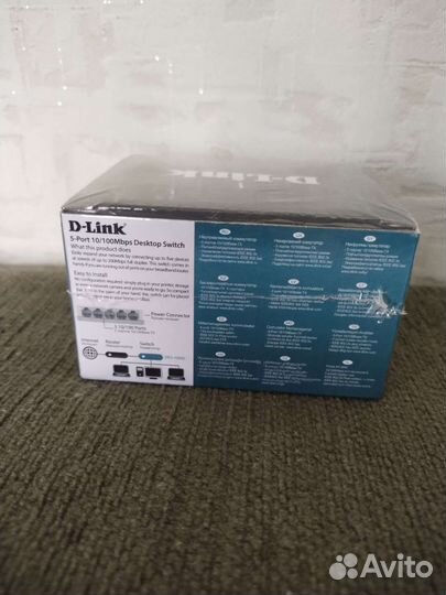 Коммутатор dlink des-1005c