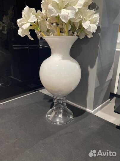 Ваза белая большая полусфера, Vgnewtrend. Италия